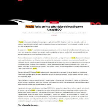 Penalty fecha projeto estratégico de branding com AlmapBBDO – Marketing Esportivo