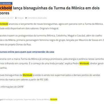 Wickbold lança bisnaguinhas da Turma da Mônica em dois sabores – Promoções