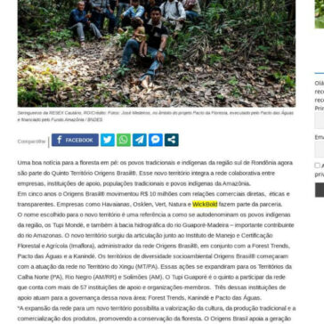 Rondônia integra o quinto território Origens Brasil® – Mundo e Meio