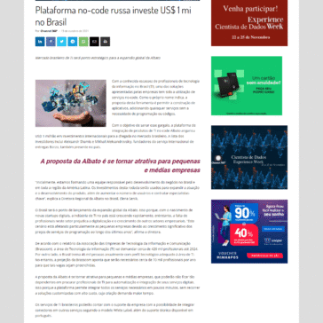 Plataforma no-code russa investe US$ 1 mi no Brasil – Channel 360