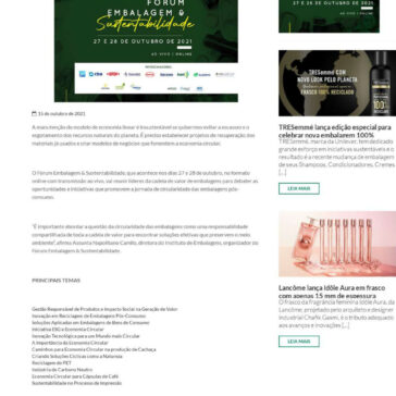 rum Embalagem & Sustentabilidade apresentará soluções de embalagens para a economia circular – Clube da Embalagem