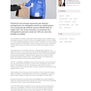 Borzo abre operação em Goiânia (GO) – Interage Goiânia