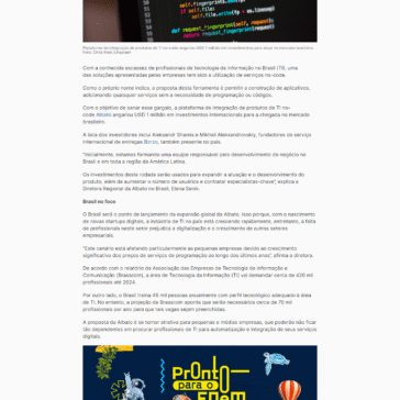 Plataforma de no-code russa investe US$ 1 mi para entrada no mercado brasileiro de TI – Jornal da Paraíba