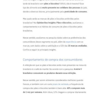 Mercado de pães e biscoitos: quais marcas não saem da mesa dos brasileiros? – Blog Opinion Box