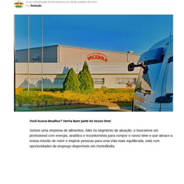 Wickbold está com oportunidades de trabalho para Auxiliar de Expedição e Produção – Notícias de Hortolândia