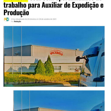 Wickbold está com oportunidades de trabalho para Auxiliar de Expedição e Produção – Notícias de empregos