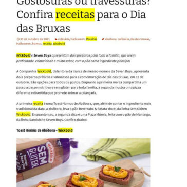 Gostosuras ou travessuras? Confira receitas para o Dia das Bruxas – De Repente 50