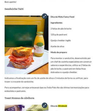 Lanches para o fim da tarde – Jornal NH