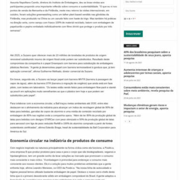 Fórum Embalagem & Sustentabilidade: Economia circular está transformando o modelo de negócios – Dia Mais Sustentáveis
