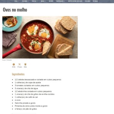 Ovos no molho – UOL