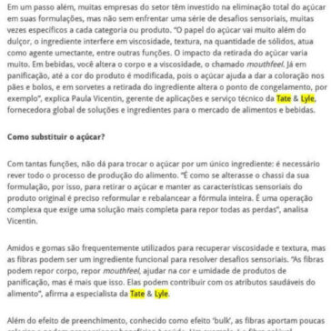 Como a indústria de ingredientes pode auxiliar o mercado de alimentos na criação de produtos sem açúcar – 2A Alimentos