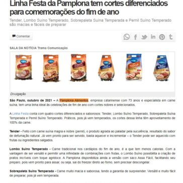 Linha Festa da Pamplona tem cortes diferenciados para comemorações do fim de ano – Gazeta da Semana