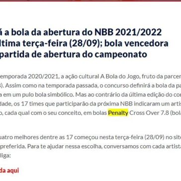 Ação que definirá a bola da abertura do NBB 2021/2022 começou nesta última terça; bola vencedora será utilizada na partida de abertura do campeonato – LNB