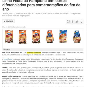 Linha Festa da Pamplona tem cortes diferenciados para comemorações do fim de ano – Sala da Notícia