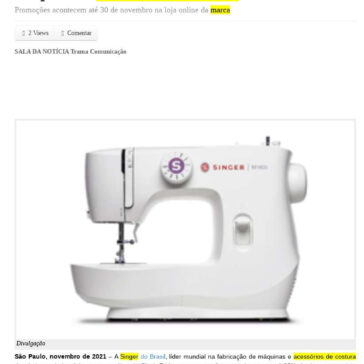 Black Friday: Singer dá até 35% de desconto em máquinas e acessórios de costura – RIO PRETO NEWS