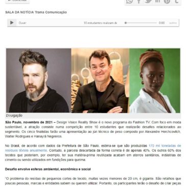 10 estudantes realizam desafios de moda sustentável com avaliação de grandes estilistas – Gazeta da Semana