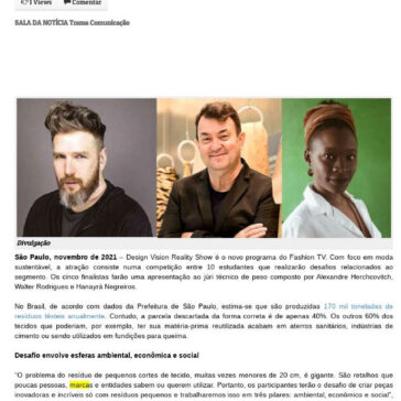 10 estudantes realizam desafios de moda sustentável com avaliação de grandes estilistas – RIO PRETO NEWS