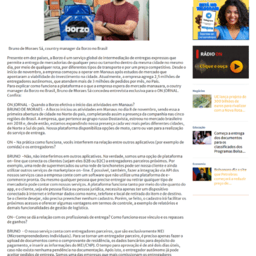 Borzo, plataforma de transporte de encomendas, inicia operação em Manaus – ON Jornal