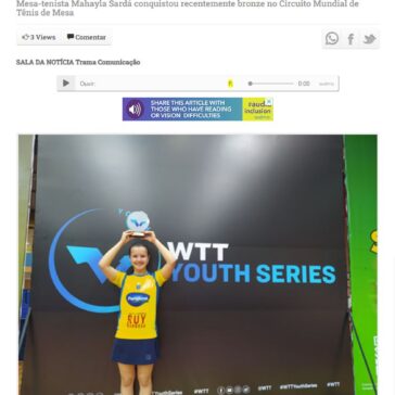 Pamplona Alimentos patrocina atleta catarinense de tênis de mesa – Agora Telemaco