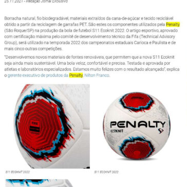Bola da futebol é produzida com materiais extraídos da cana-de-açúcar – Exclusivo Online