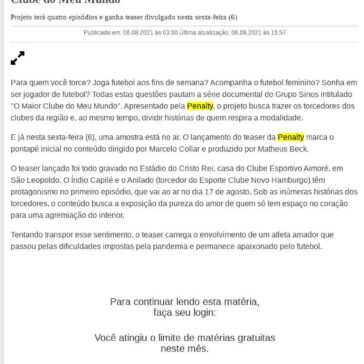 Paixão pelo futebol raiz é tema de websérie intitulada ‘O Maior Clube do Meu Mundo’ – Jornal de Gramado