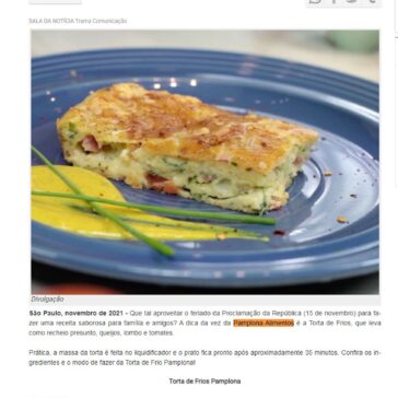 Torta de Frios Pamplona é opção saborosa para feriado – Regional Express MG