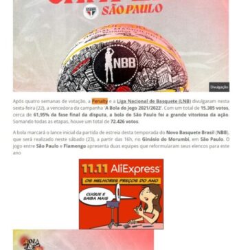Equipe do São Paulo vence campanha que escolhe bola da NBB para esta temporada – UOL