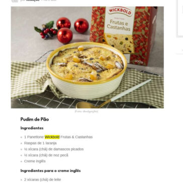 Pudim de Pão – Rede Food Service