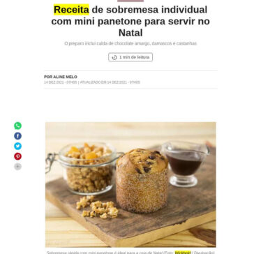 Receita de sobremesa individual com mini panetone para servir no Natal – Casa e Jardim