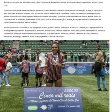 Os bastidores da Brasil Ladies Cup – Marketing Esportivo