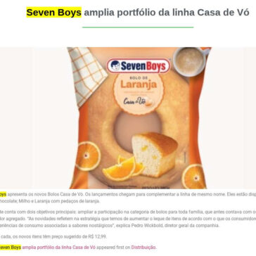 Seven Boys amplia portfólio da linha Casa de Vó – Adapa