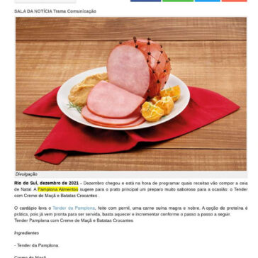 Tender Pamplona com creme de maçã e batatas crocantes é dica de prato principal para ceia natalina – Arapongas Mais