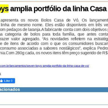 Seven Boys amplia portfólio da linha Casa de Vó – DataMark
