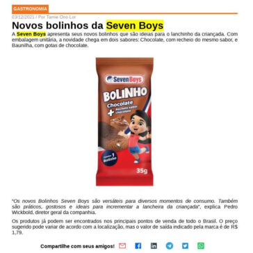 Novos bolinhos da Seven Boys – Em Cartaz