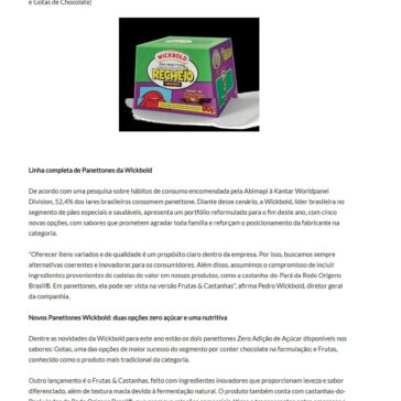 Wickbold apresenta novo portfólio com panettones para toda família – Falando de Varejo