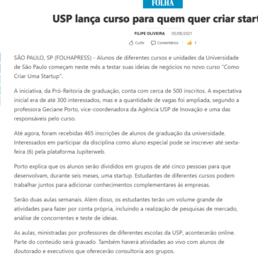 USP lança curso para quem quer criar startup