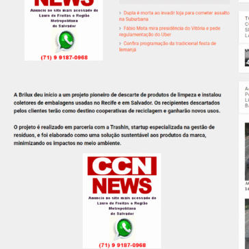 Projeto pioneiro para descarte de produtos de limpeza é implementado em supermercados de Salvador