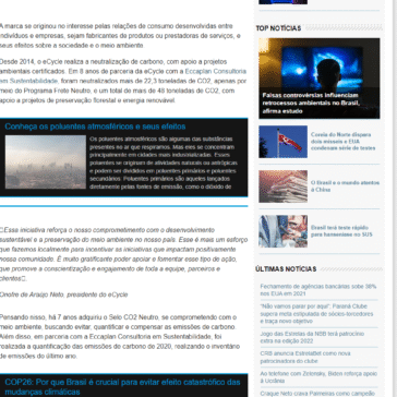 Desde 2014, eCycle é carbono neutro e apoia projetos ambientais certificados