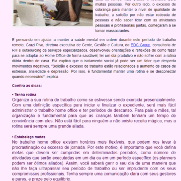 Saiba como manter a saúde mental e a boa produtividade no home office