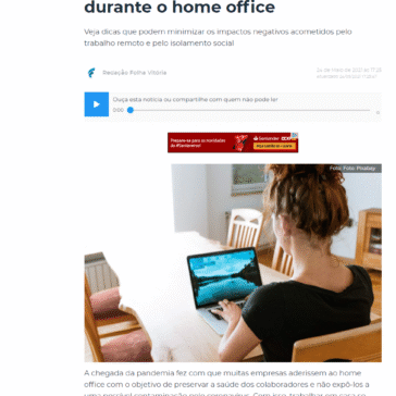 Saiba como manter a saúde mental e a boa produtividade durante o home office