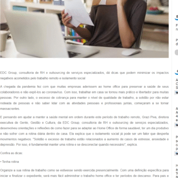 Saiba como manter a saúde mental e a boa produtividade no home office