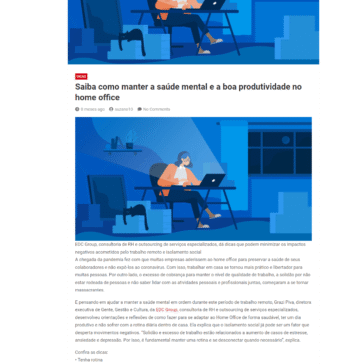 Saiba como manter a saúde mental e a boa produtividade no home office