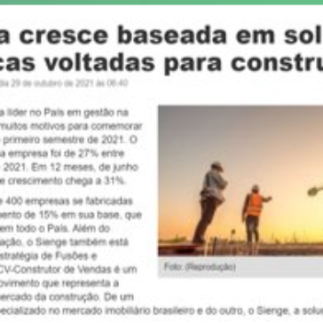 Plataforma cresce baseada em soluções tecnológicas voltada para construção