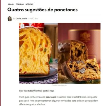 Quatro sugestões de panetones – Gastronominho