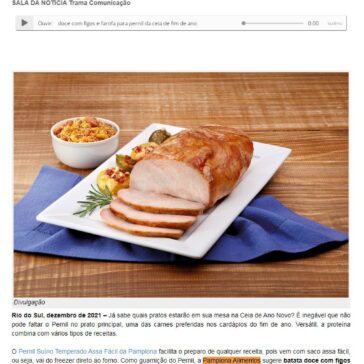 Pamplona sugere guarnição de batata doce com figos e farofa para pernil da ceia de fim de ano – Gazeta da Semana