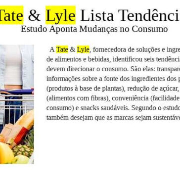 Tate & Lyle anuncia tendências de consumo para direcionar a inovação em alimentos e bebidas – Giro News