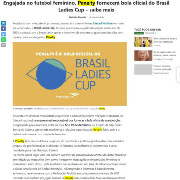 Engajada no futebol feminino, Penalty fornecerá bola oficial do Brasil Ladies Cup – MSN Brasil