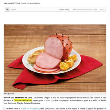 Tender Pamplona com creme de maçã e batatas crocantes é dica de prato principal para ceia natalina – Manezinho News