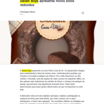 Seven Boys apresenta novos bolos redondos – News Quimiweb