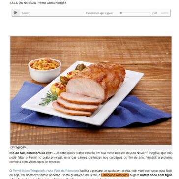 Pamplona sugere guarnição de batata doce com figos e farofa para pernil da ceia de fim de ano – Regional Express MG